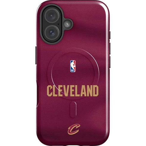 NBA Cleveland Cavaliers Jersey iPhone 16 Plus Magsafe Impact Case